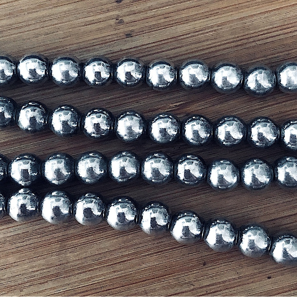 $385 Vintage Estate 22 Inch Sterling Beaded Necklace 67 Grams Total Weight 925 - Picture 3 of 4